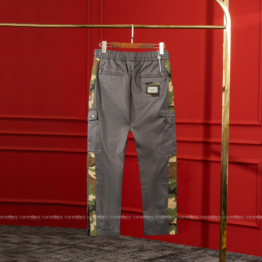 Quần khaki D&G GW72ET FUM20 N0036 Cargo Pants Very Dark Gun Grey Regular Fit