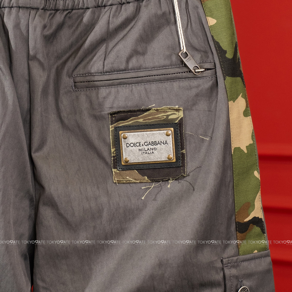 Quần khaki D&G GW72ET FUM20 N0036 Cargo Pants Very Dark Gun Grey Regular Fit
