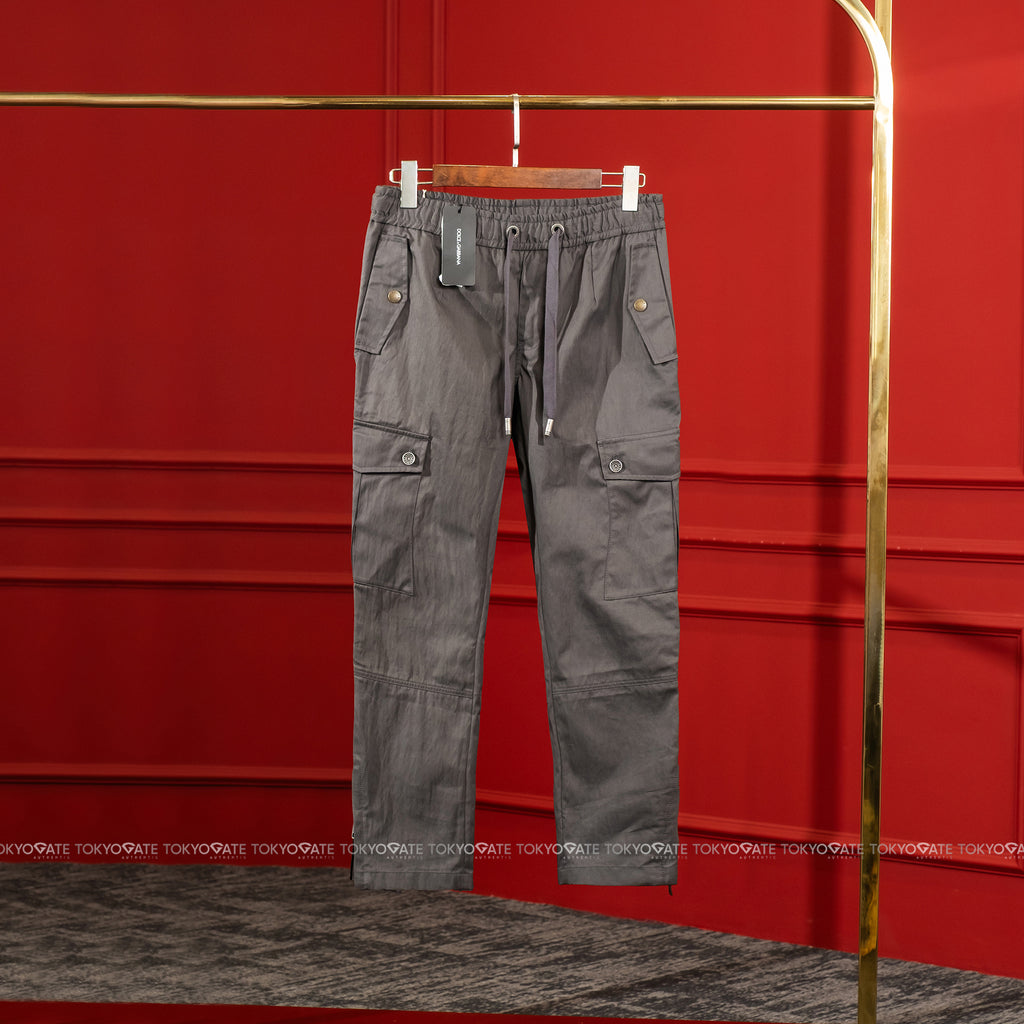 Quần khaki D&G GW72ET FUM20 N0036 Cargo Pants Very Dark Gun Grey Regular Fit