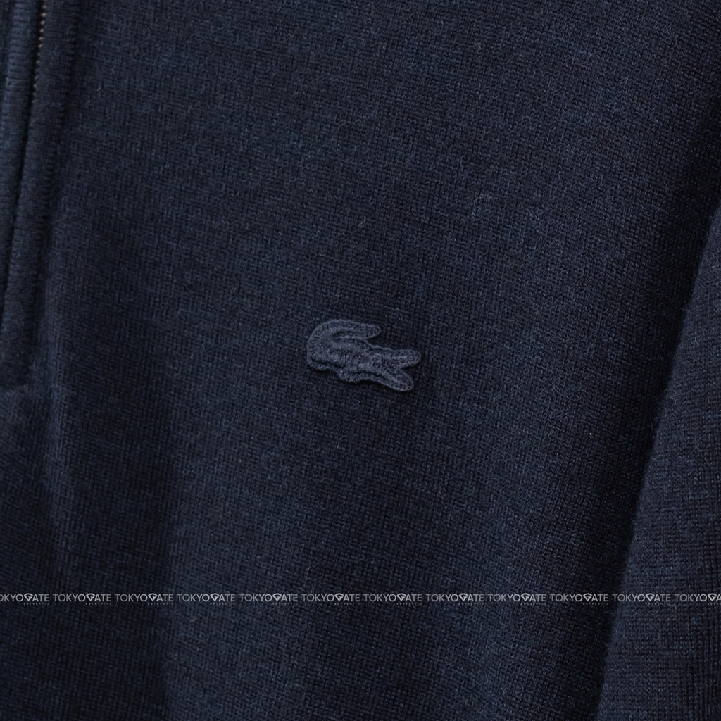 Áo len Lacoste AH305E HDE Half-Zip Pullover Dark Navy Regular Fit