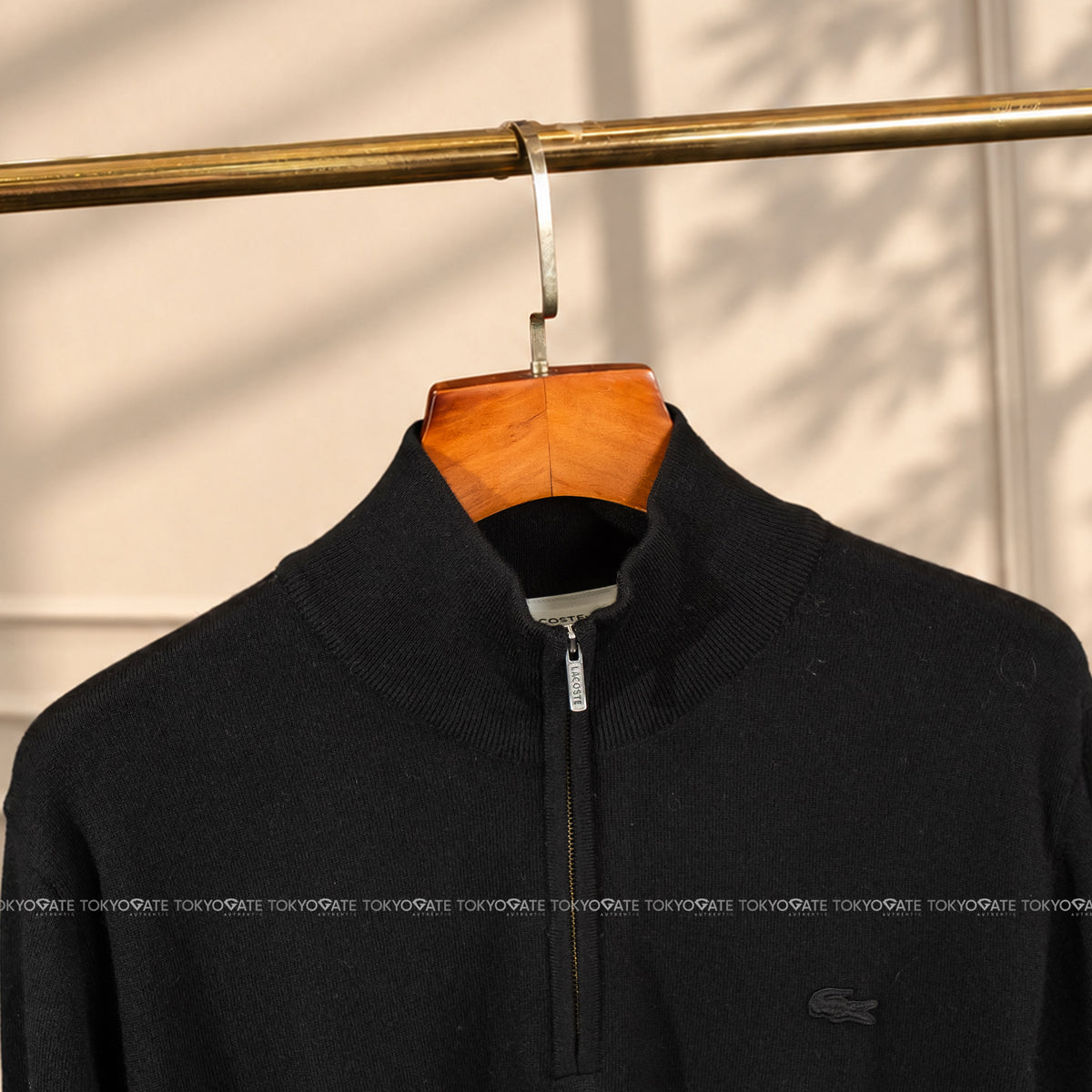 Áo len Lacoste AH305E 031 Half-Zip Pullover Grey Regular Fit