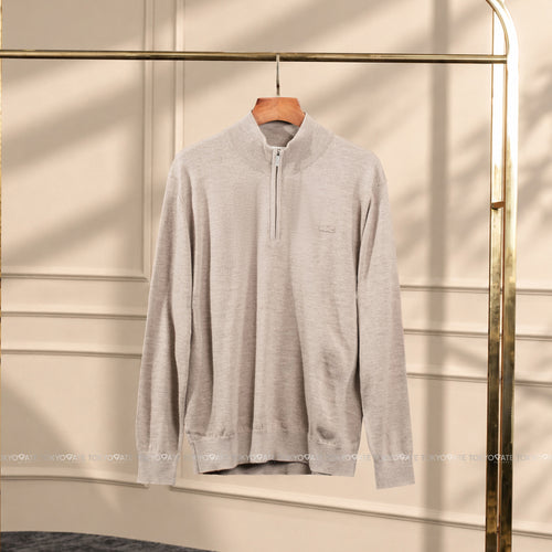 Áo len Lacoste AH305E SIX Half-Zip Pullover Grey Regular Fit