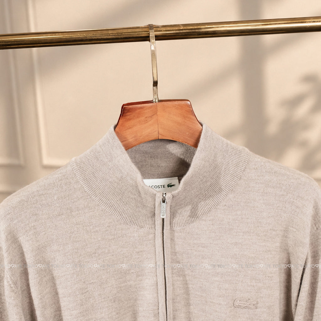 Áo len Lacoste AH305E SIX Half-Zip Pullover Grey Regular Fit