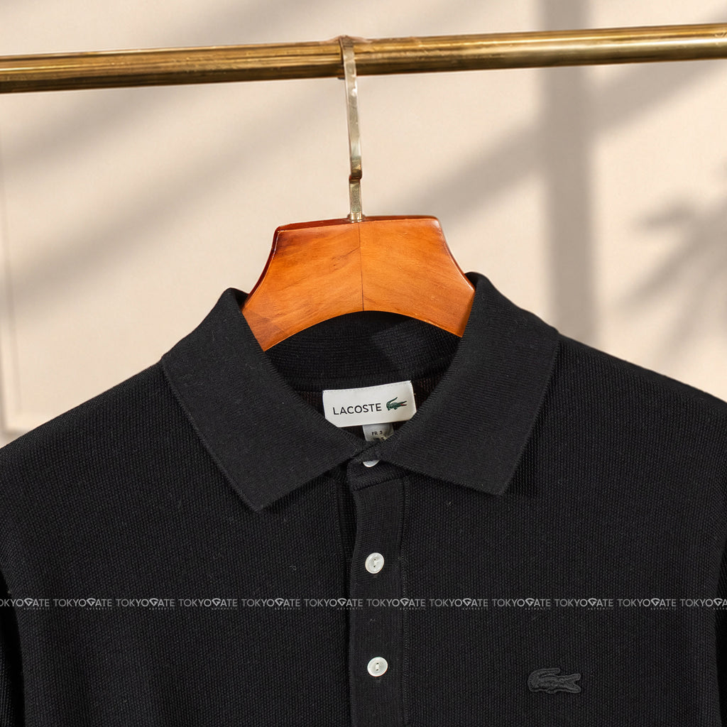 Áo polo Lacoste AH770E 031 Short Sleeve Knit Polo Shirt Black Regular Fit