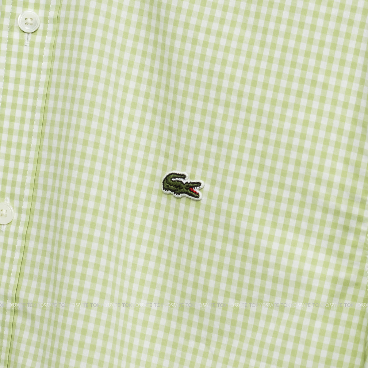 Áo sơ mi Lacoste SS CH2346 4AJ Cotton Poplin Green Check Regular Fit