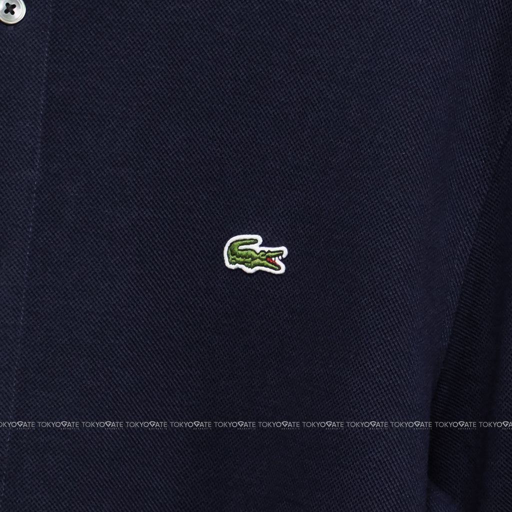 Áo sơ mi Lacoste CH2685 166 Petit Piqué Navy Slim Fit