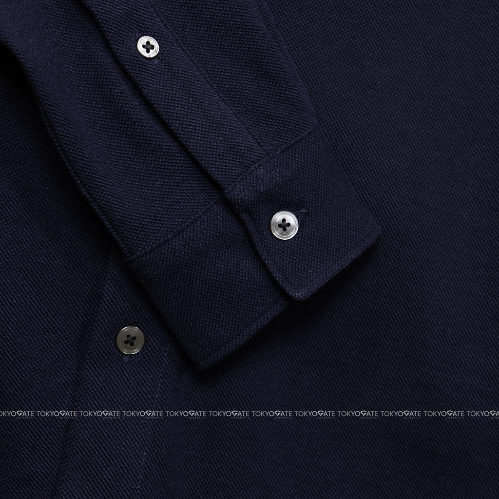 Áo sơ mi Lacoste CH2685 166 Petit Piqué Navy Slim Fit
