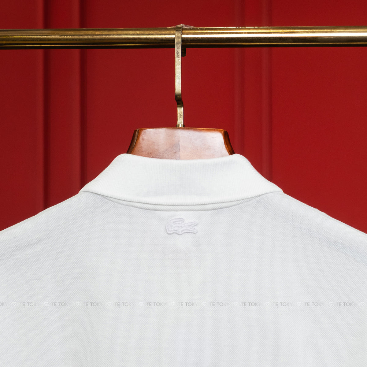 Áo polo Lacoste SS PH1751 001 Petit Piqué Tennis Court White Classic Fit