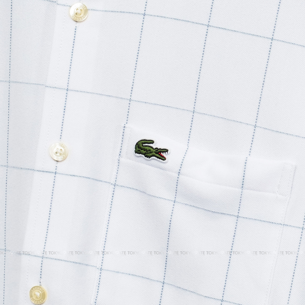 Áo sơ mi Lacoste CH6415 HD9 Jacquard Check Jersey Shirt White Regular Fit
