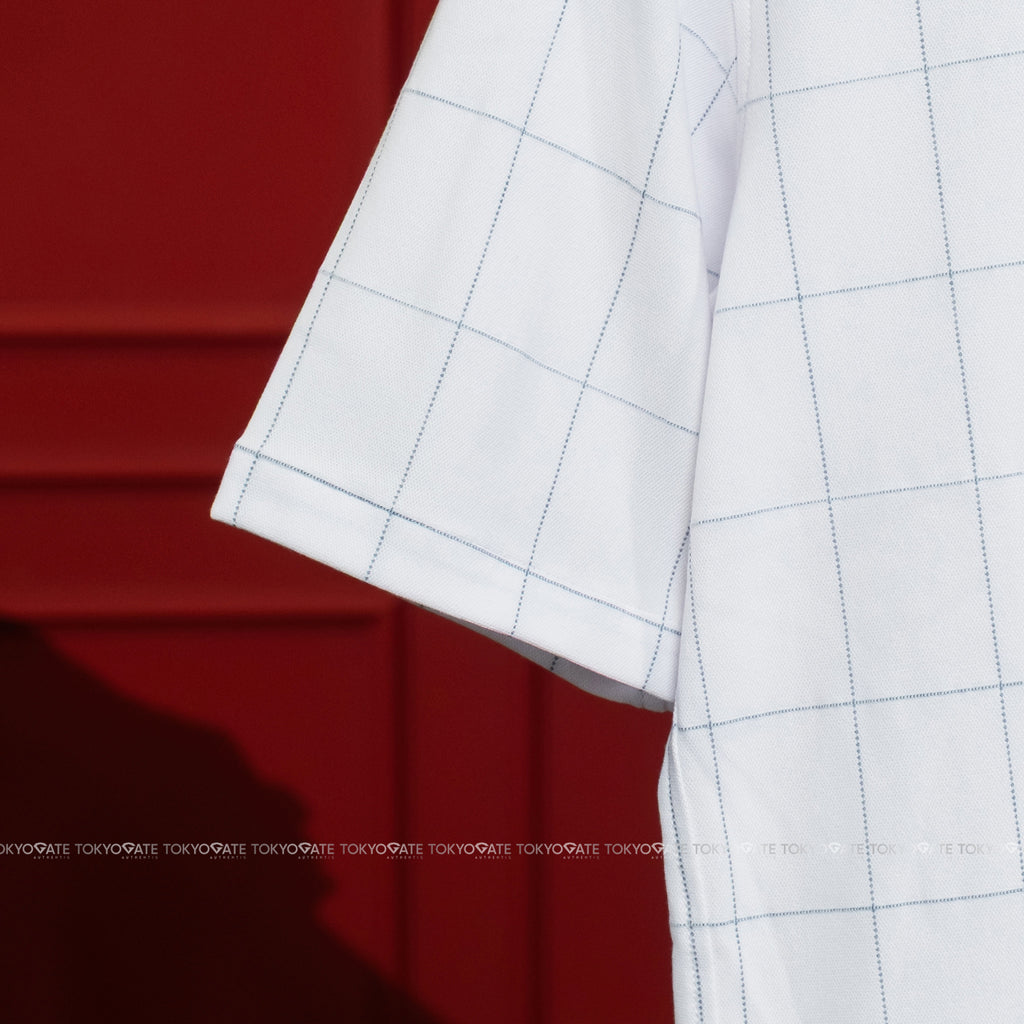 Áo sơ mi Lacoste CH6415 HD9 Jacquard Check Jersey Shirt White Regular Fit