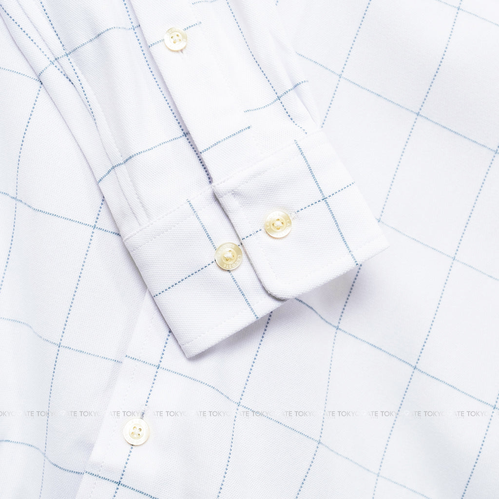 Áo sơ mi Lacoste LS CH6416 HD9 Graph Check Jersey Button-Down Shirt White Regular Fit