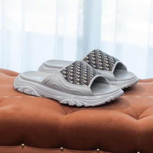Dép Dior H-Town Sandal 'Dior Oblique - Grey Beige'