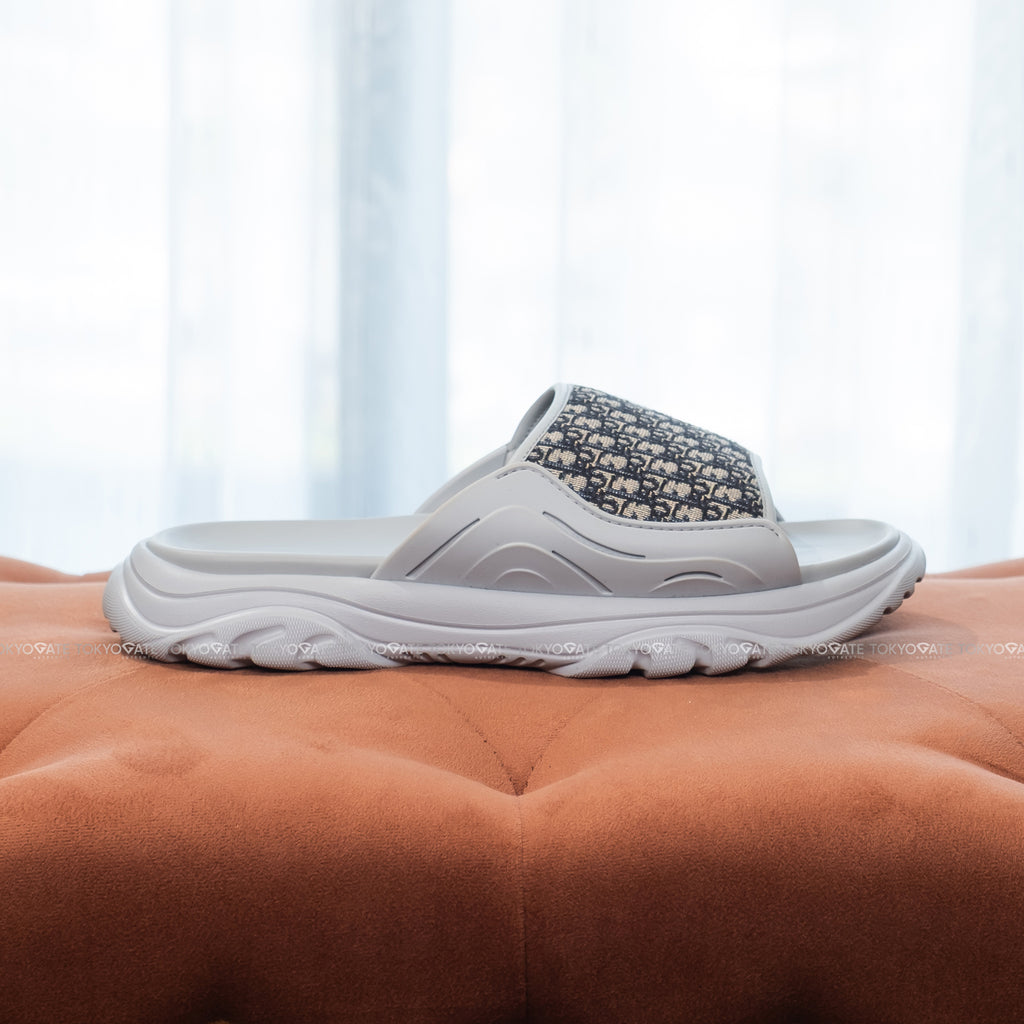 Dép Dior H-Town Sandal 'Dior Oblique - Grey Beige'