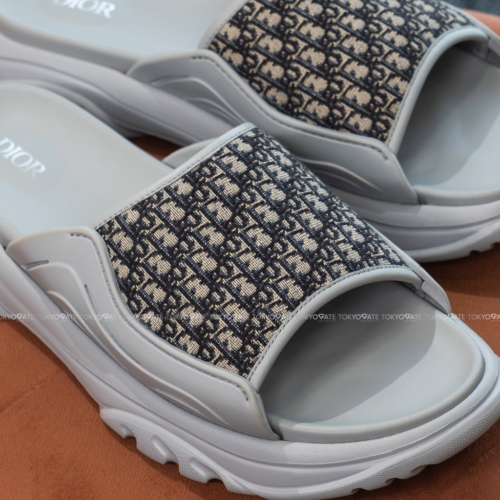 Dép Dior H-Town Sandal 'Dior Oblique - Grey Beige'