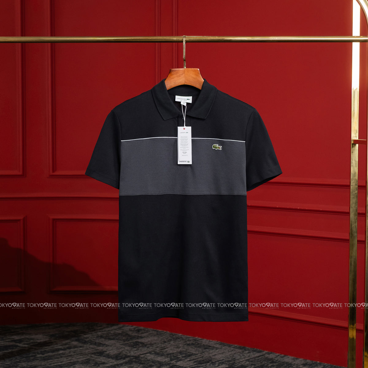 Áo polo Lacoste SS PH0895 4CI Colorblock Navy Regular Fit