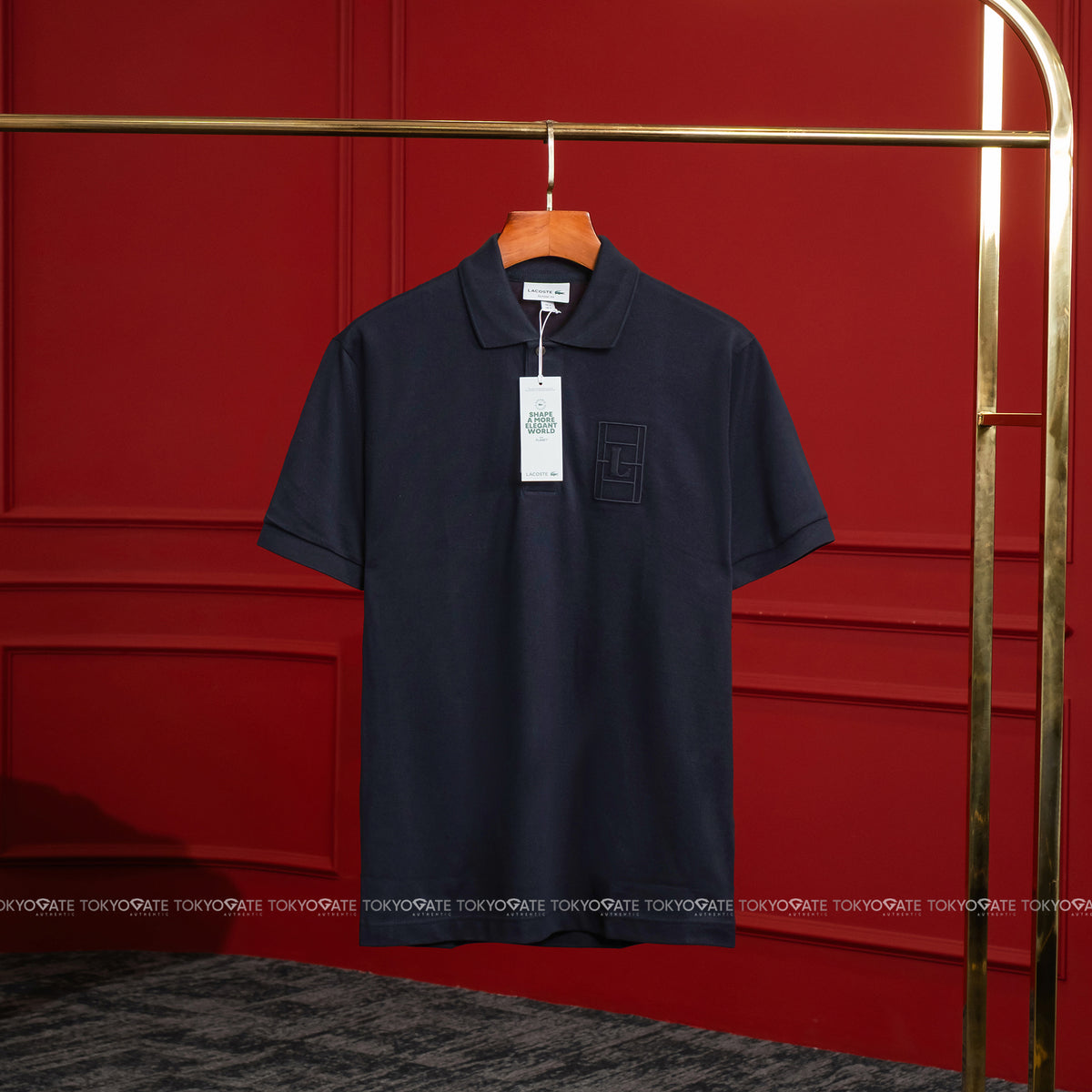 Áo polo Lacoste SS PH1751 350 Petit Piqué Tennis Court Navy Classic Fit
