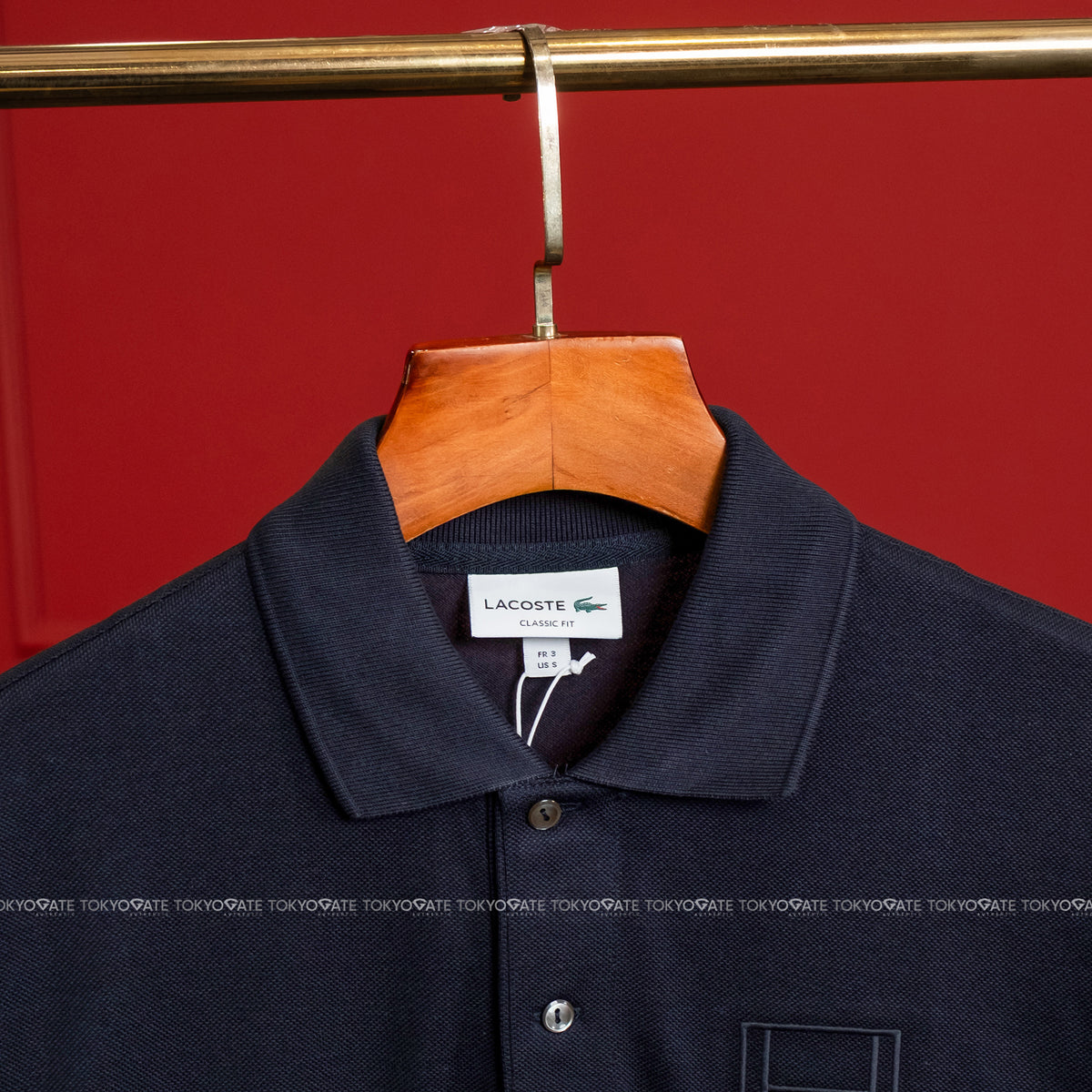 Áo polo Lacoste SS PH1751 350 Petit Piqué Tennis Court Navy Classic Fit