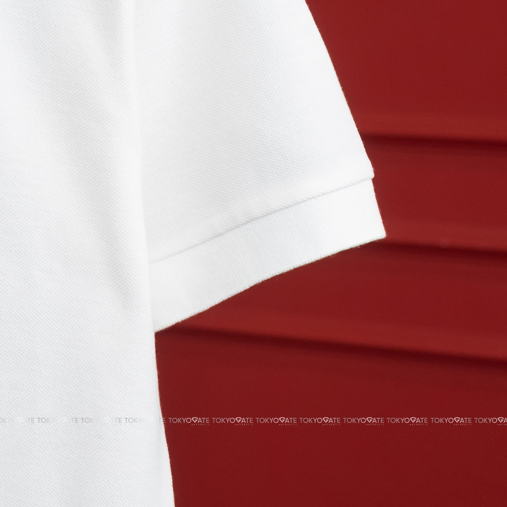 Áo polo Lacoste PH2080 70V Graphic Branding Petit Piqué White Classic Fit