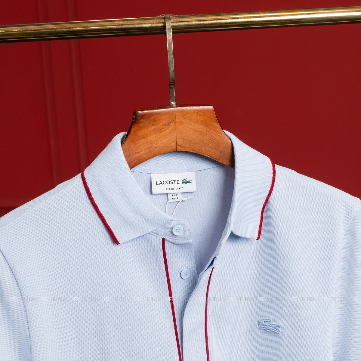 Áo polo Lacoste SS PH0796 J2G Light Blue Regular Fit