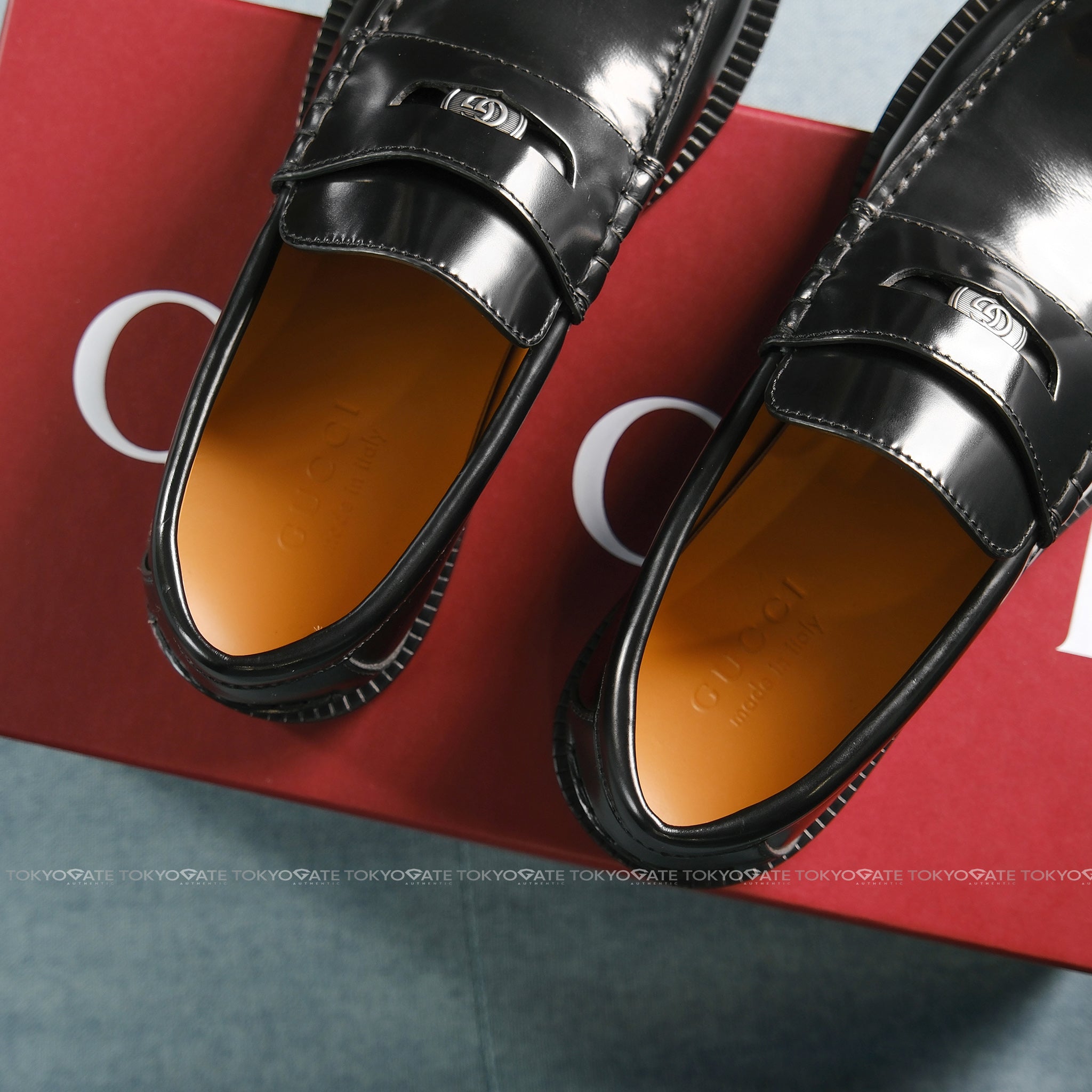 Giày Gucci 831274 AAD7W 1000 Protaemin Loafers Black