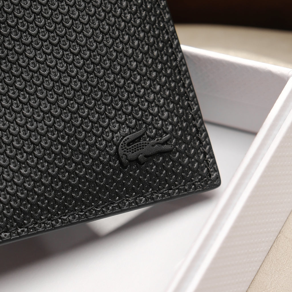 Ví nam Lacoste NH2824CE 000 Small Piqué Leather Chantaco Billfold