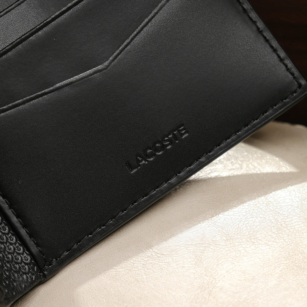 Ví nam Lacoste NH2824CE 000 Small Piqué Leather Chantaco Billfold