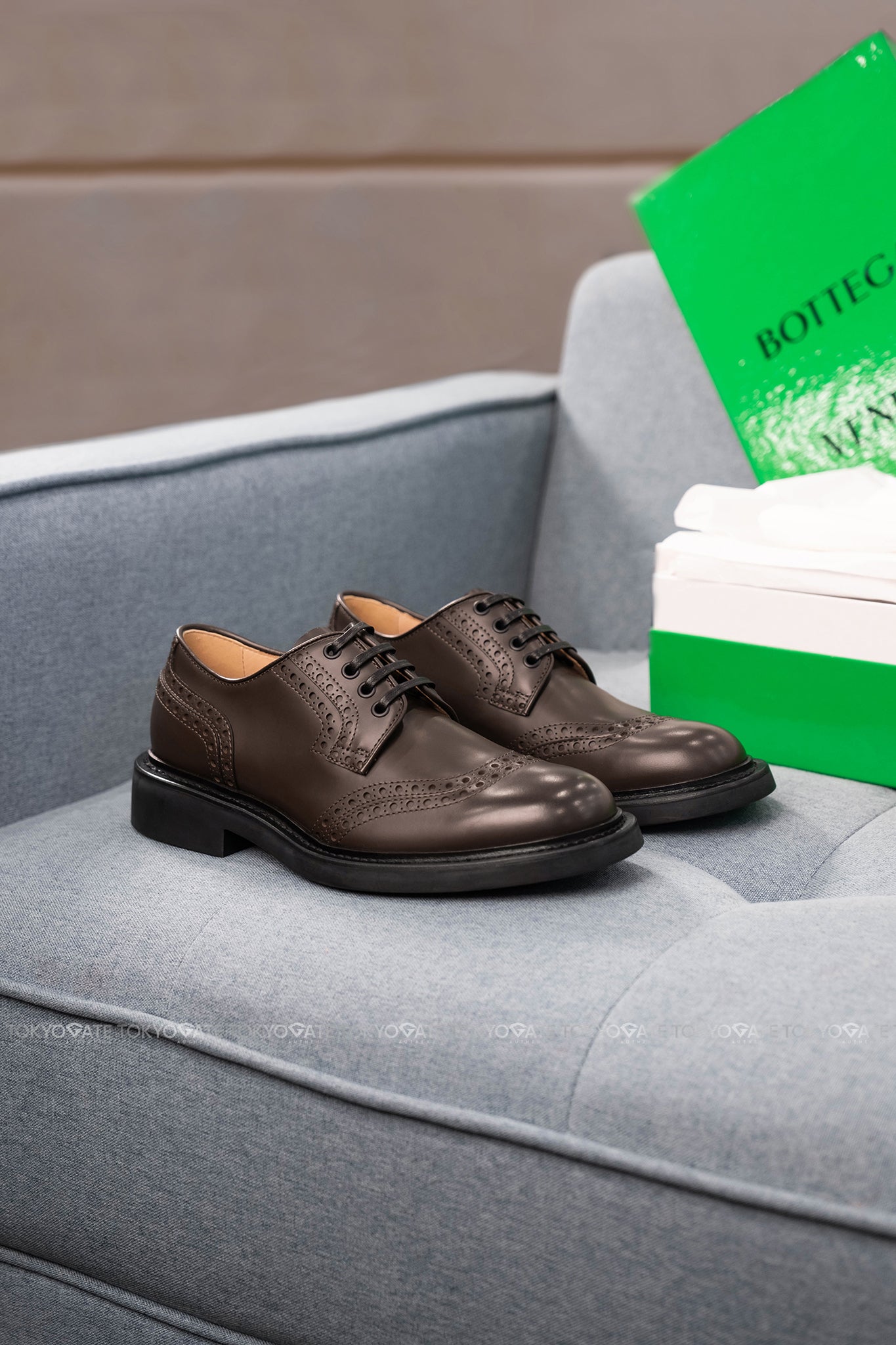 Giày Bottega Veneta 651308 V00H0 2059 Lace-Up Leather Shoes