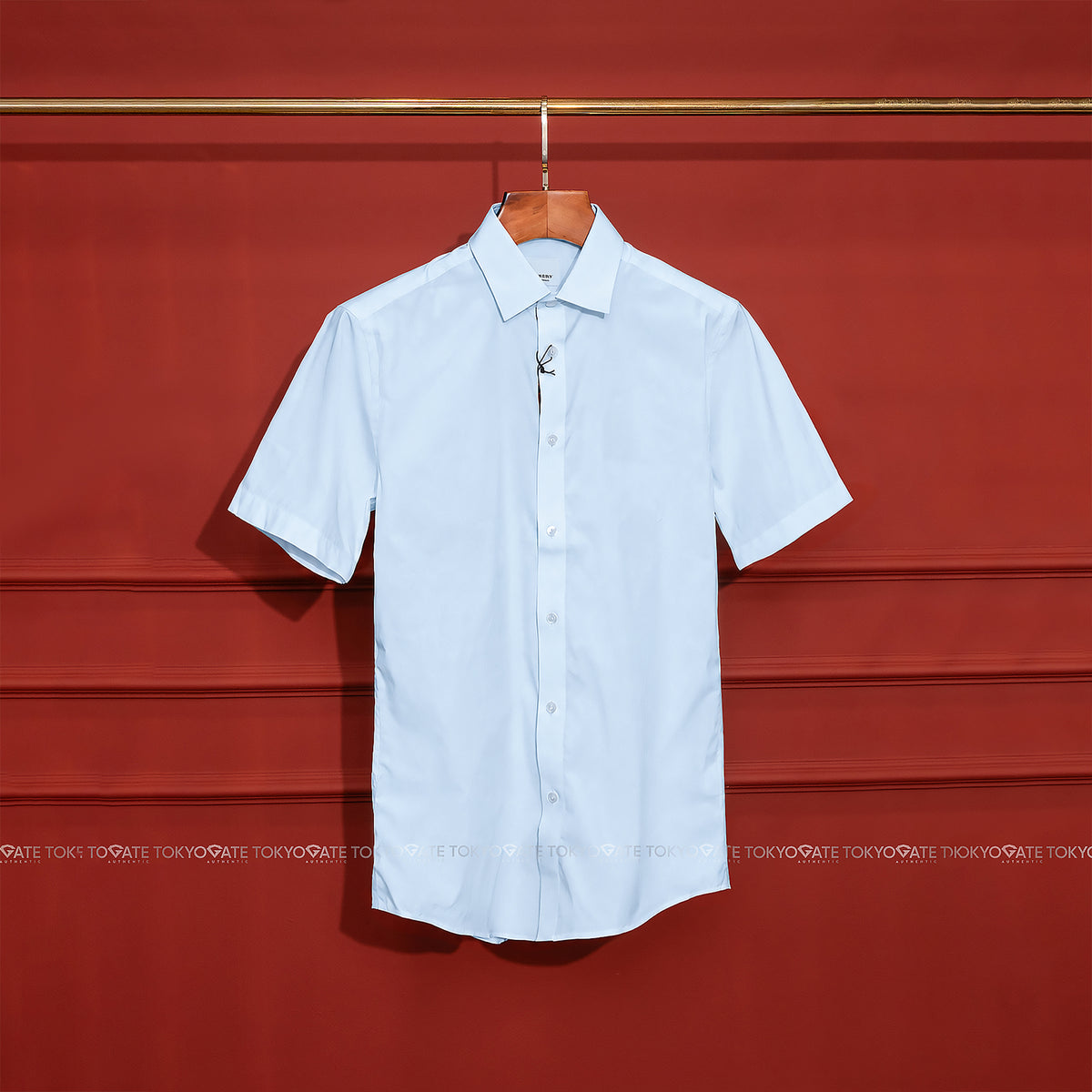 Áo sơ mi Burberry 8121564 Shefford Light Blue Slim Fit
