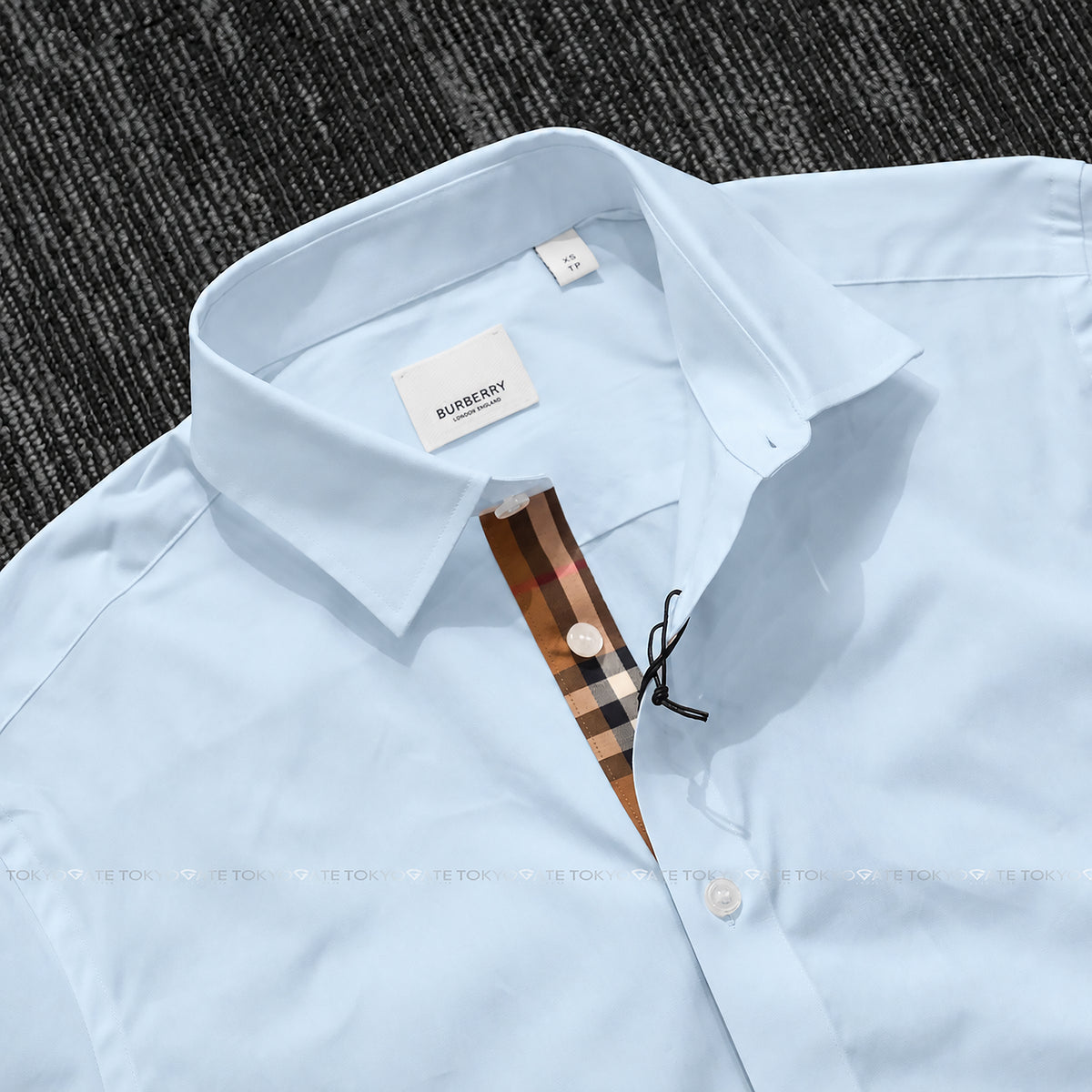Áo sơ mi Burberry 8121564 Shefford Light Blue Slim Fit