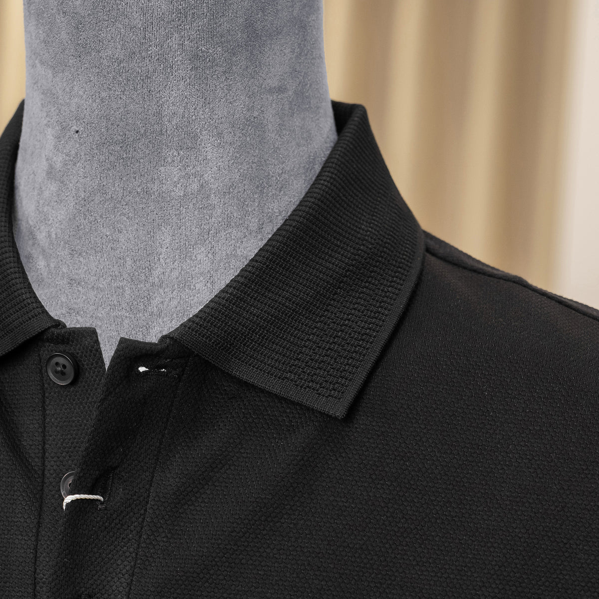 Áo polo Burherenys Mulberry Silk Blend 68320 Black Regular Fit