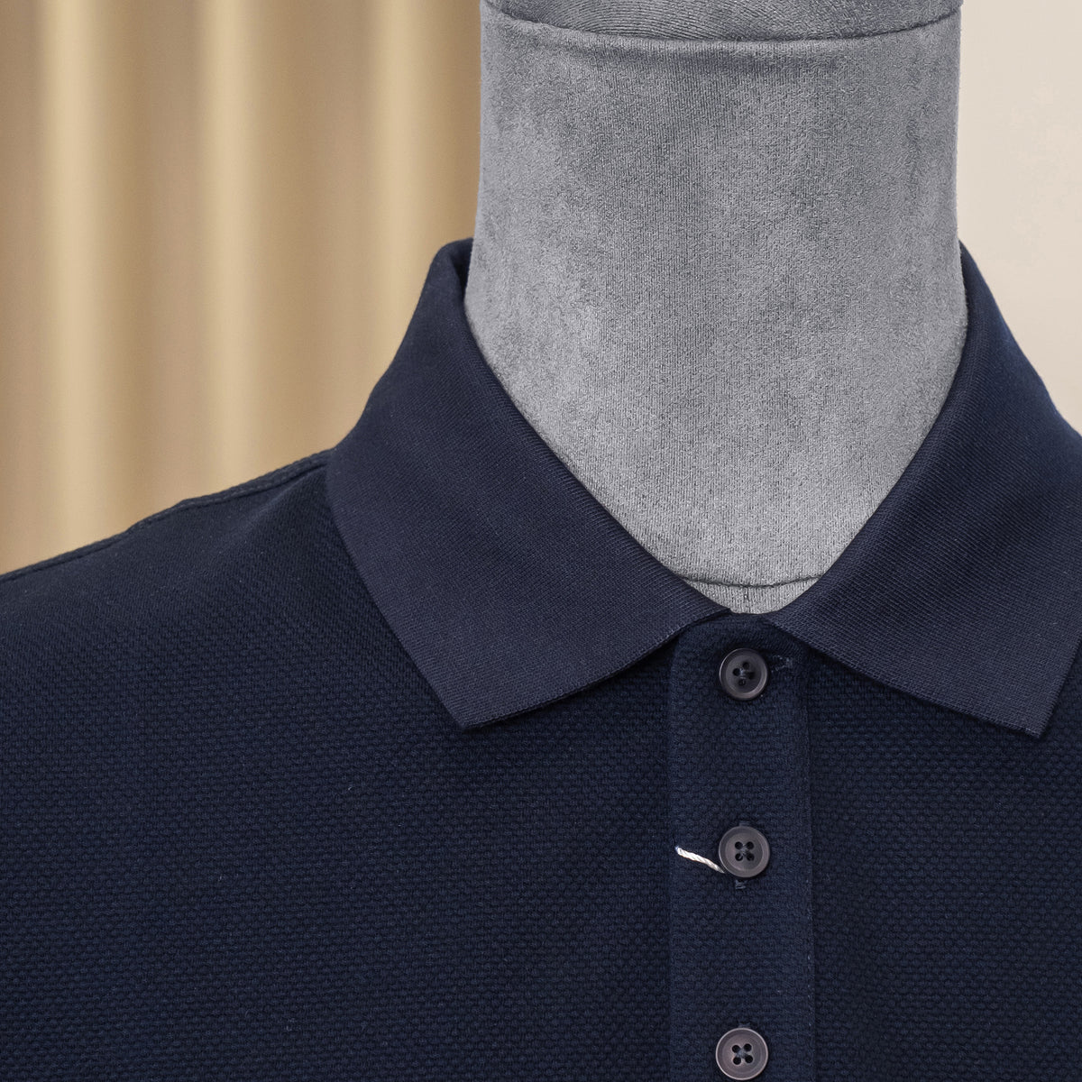 Áo polo Burherenys Cotton Stretch 88304 Seal Navy Regular Fit