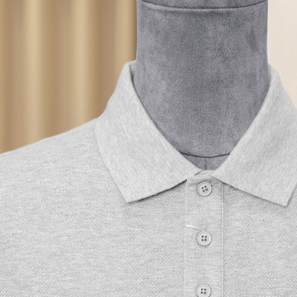 Áo polo Burherenys Cotton Stretch 88304 Heather Grey Regular Fit