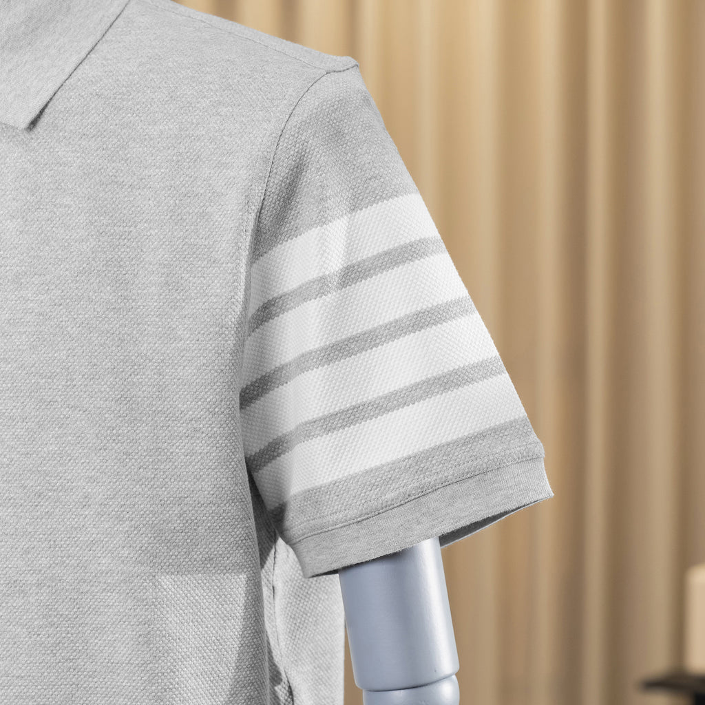 Áo polo Burherenys Cotton Stretch 88304 Heather Grey Regular Fit