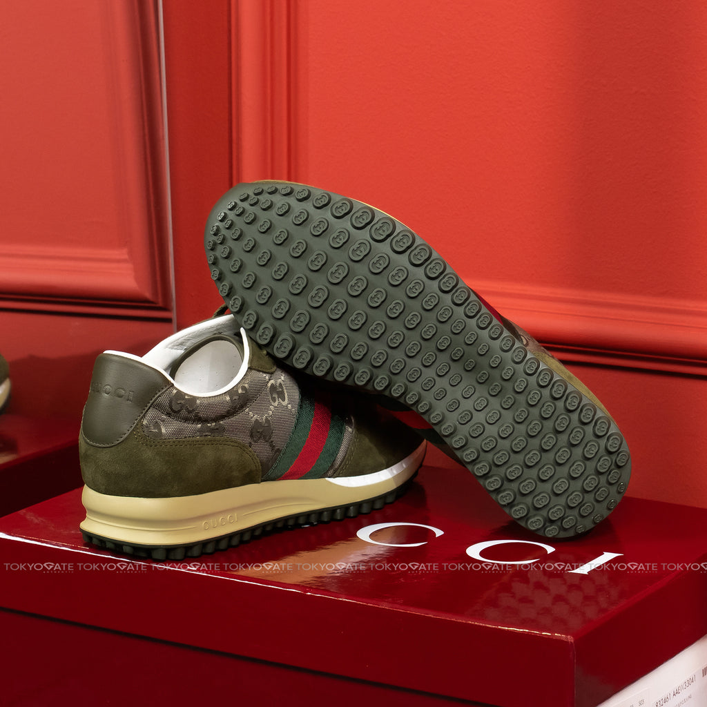 Giày Gucci 832461 AAEW3 3041 Nora Sneaker In Green