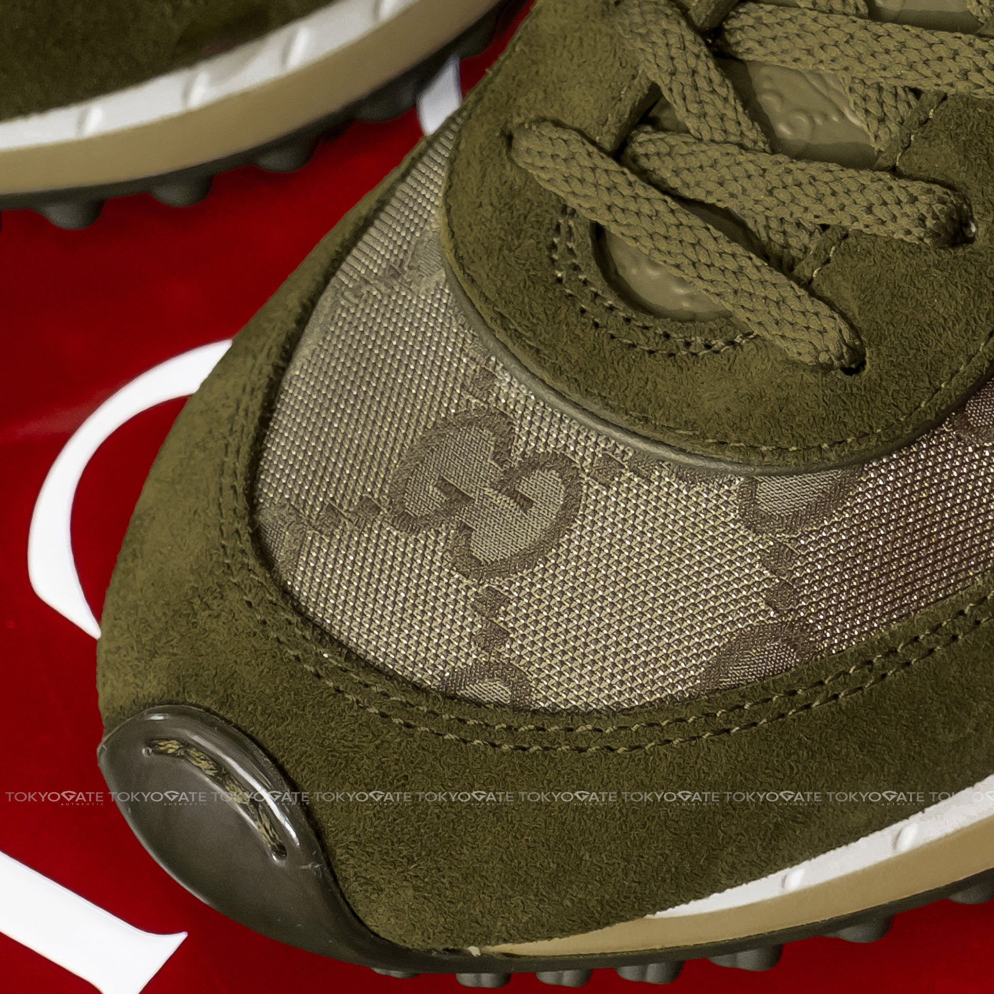 Giày Gucci 832461 AAEW3 3041 Nora Sneaker In Green