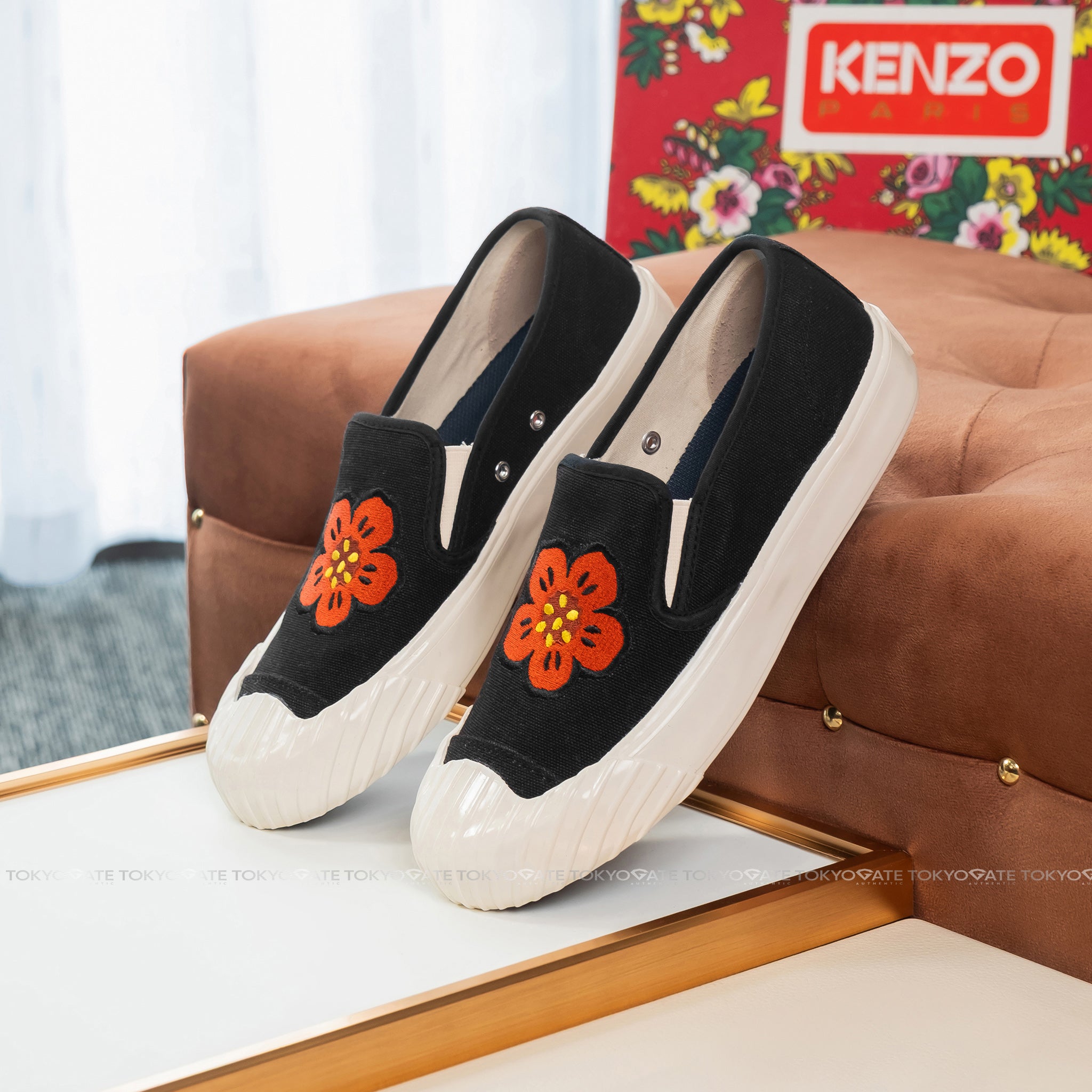 Giày Kenzo FD5SN005F73 Kenzoschool Boke Flower Black