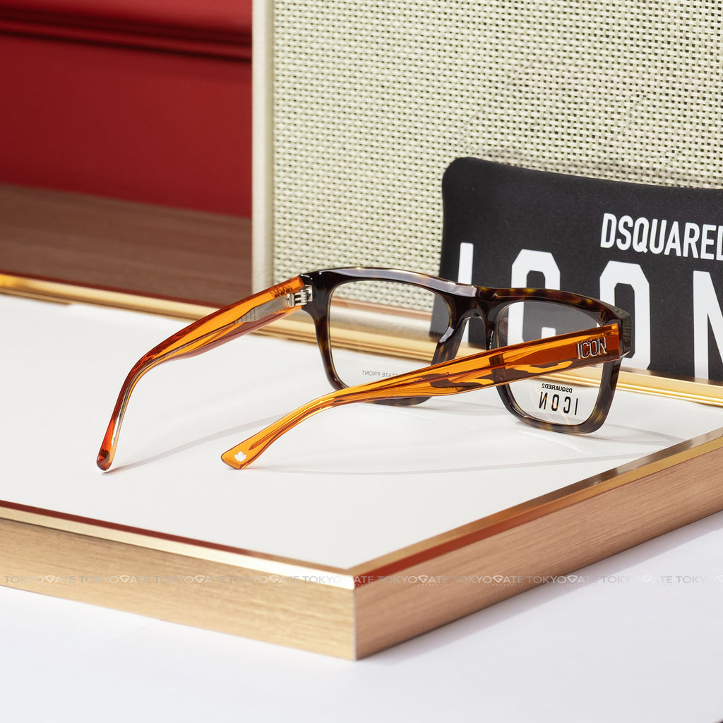 Kính Dsquared2 ICON0018-L9G-52 Square Amber Opticals