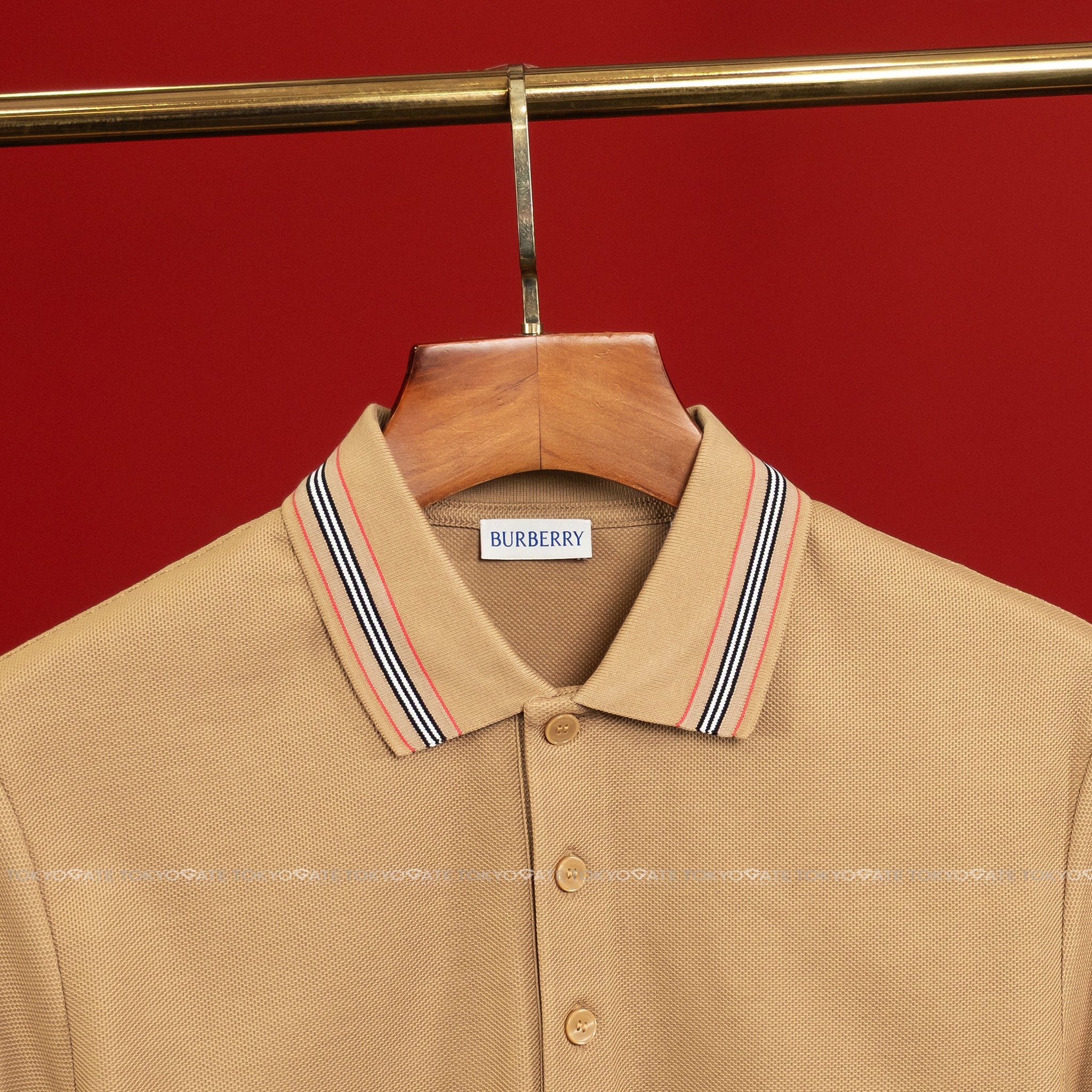 Áo polo Burberry 8111813 Hartford ICS Camel