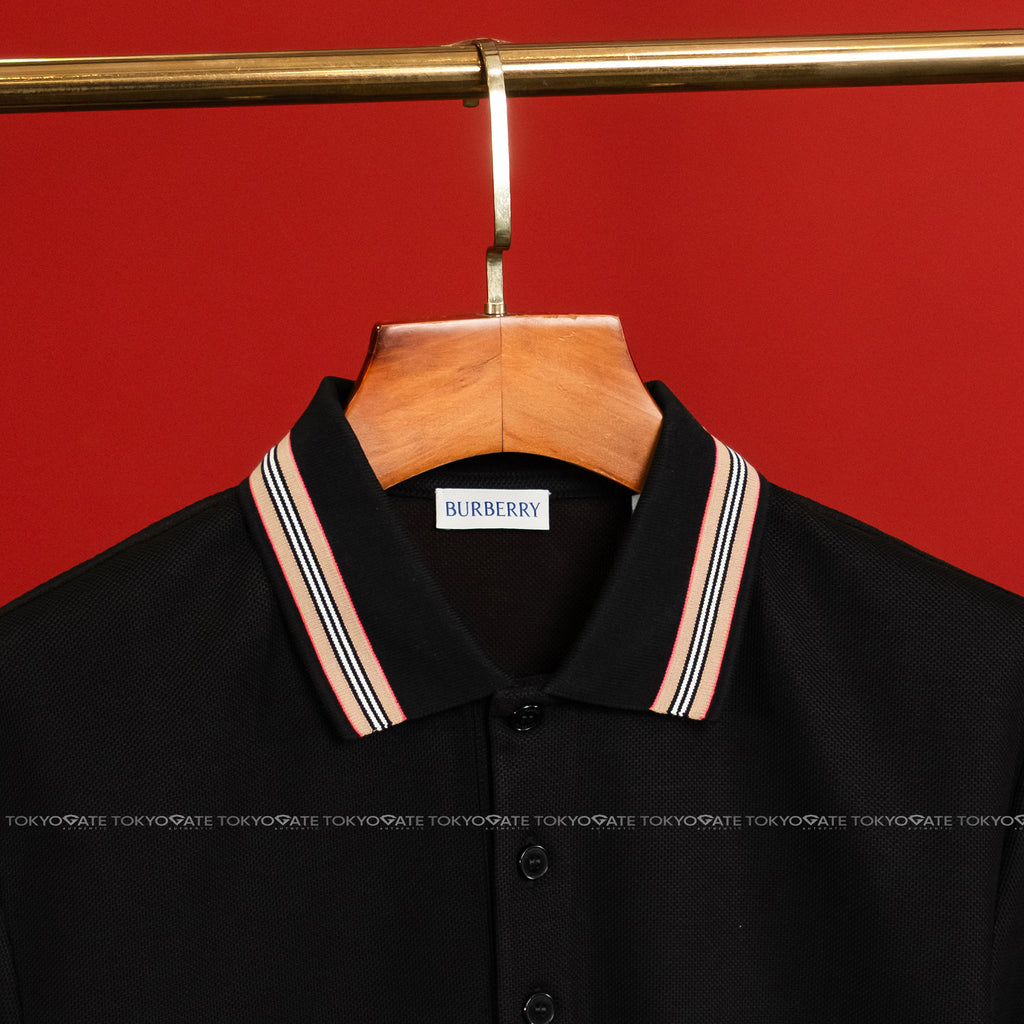 Áo polo Burberry 8111811 Hartford ICS Black Slim Fit