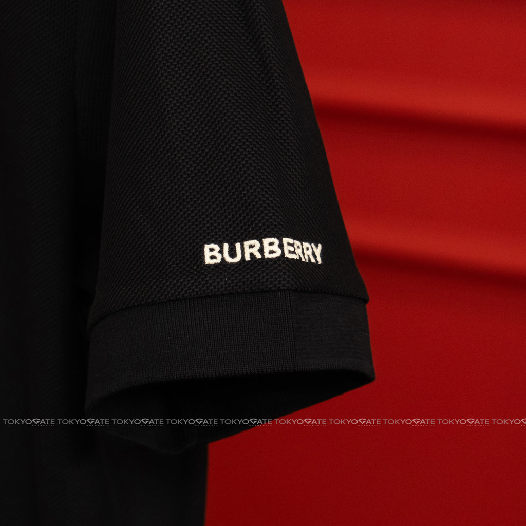 Áo polo Burberry 8111811 Hartford ICS Black Slim Fit