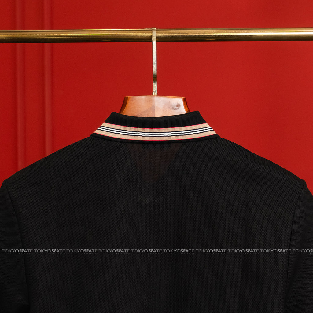 Áo polo Burberry 8111811 Hartford ICS Black Slim Fit