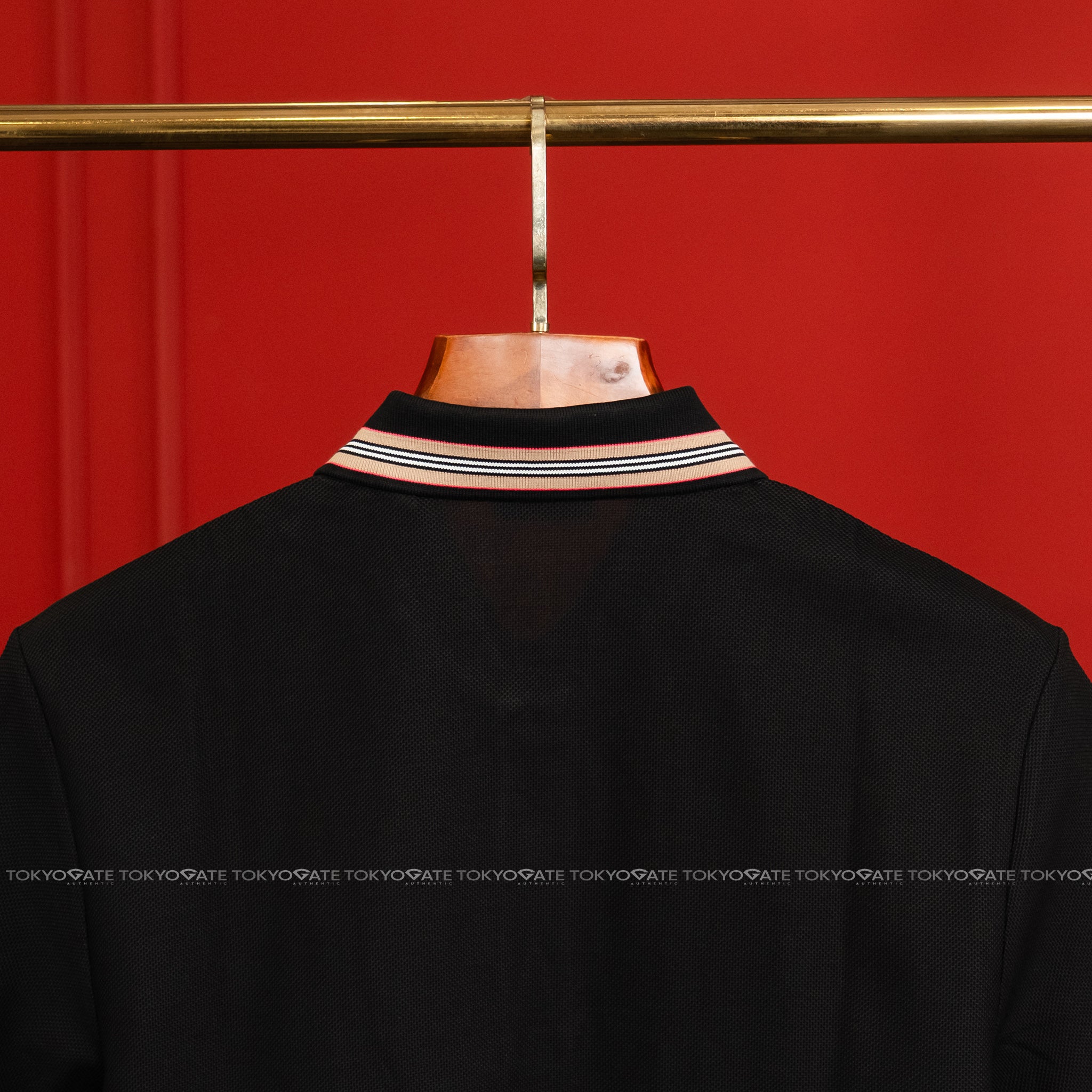 Áo polo Burberry 8111811 Hartford ICS Black Slim Fit