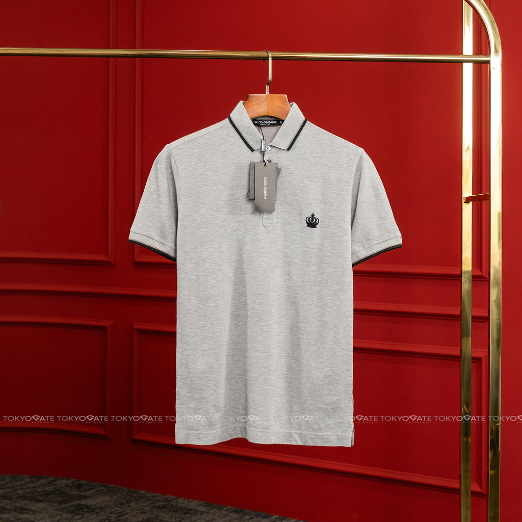 Áo polo D&G G8GI2T G7HPO Crown Patch Polo Shirt Slim Fit