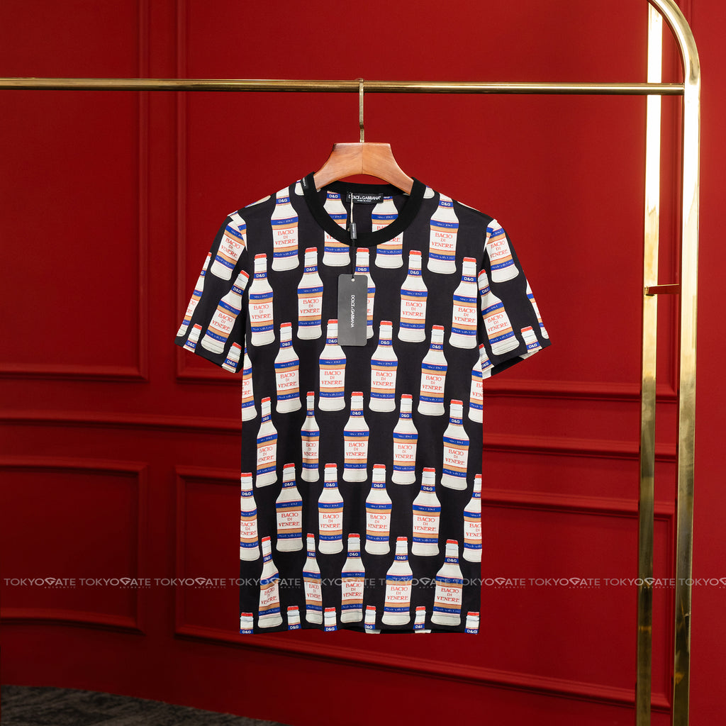 Áo phông D&G Bacio Di Venere Cotton Crew Neck T-Shirt Slim Fit