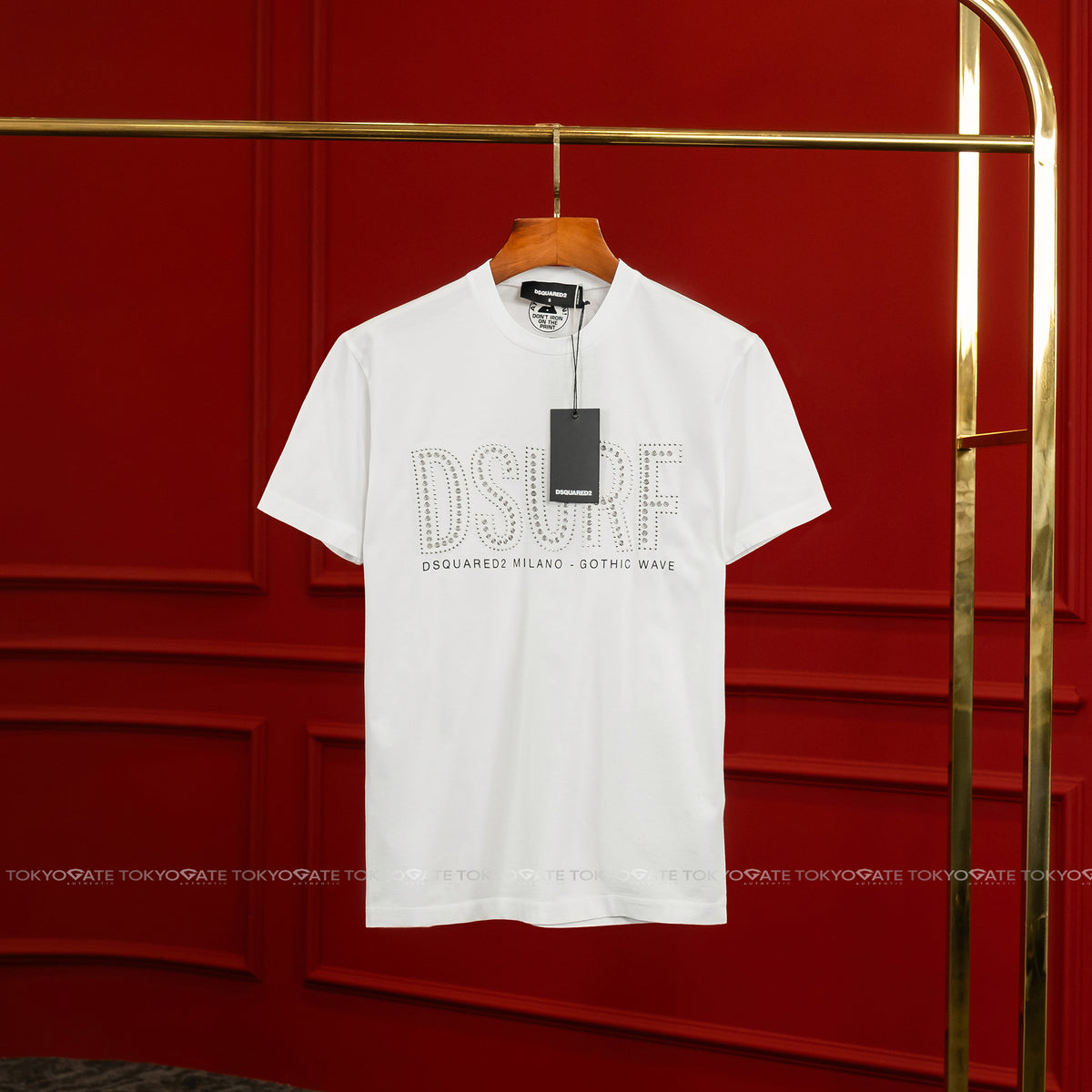 Áo phông Dsquared2 S74GD1084 100 White Regular Fit
