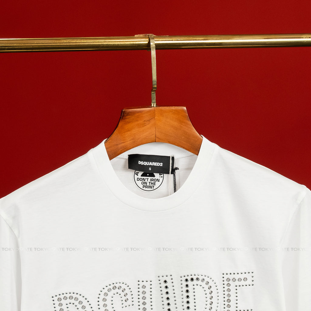 Áo phông Dsquared2 S74GD1084 100 White Regular Fit