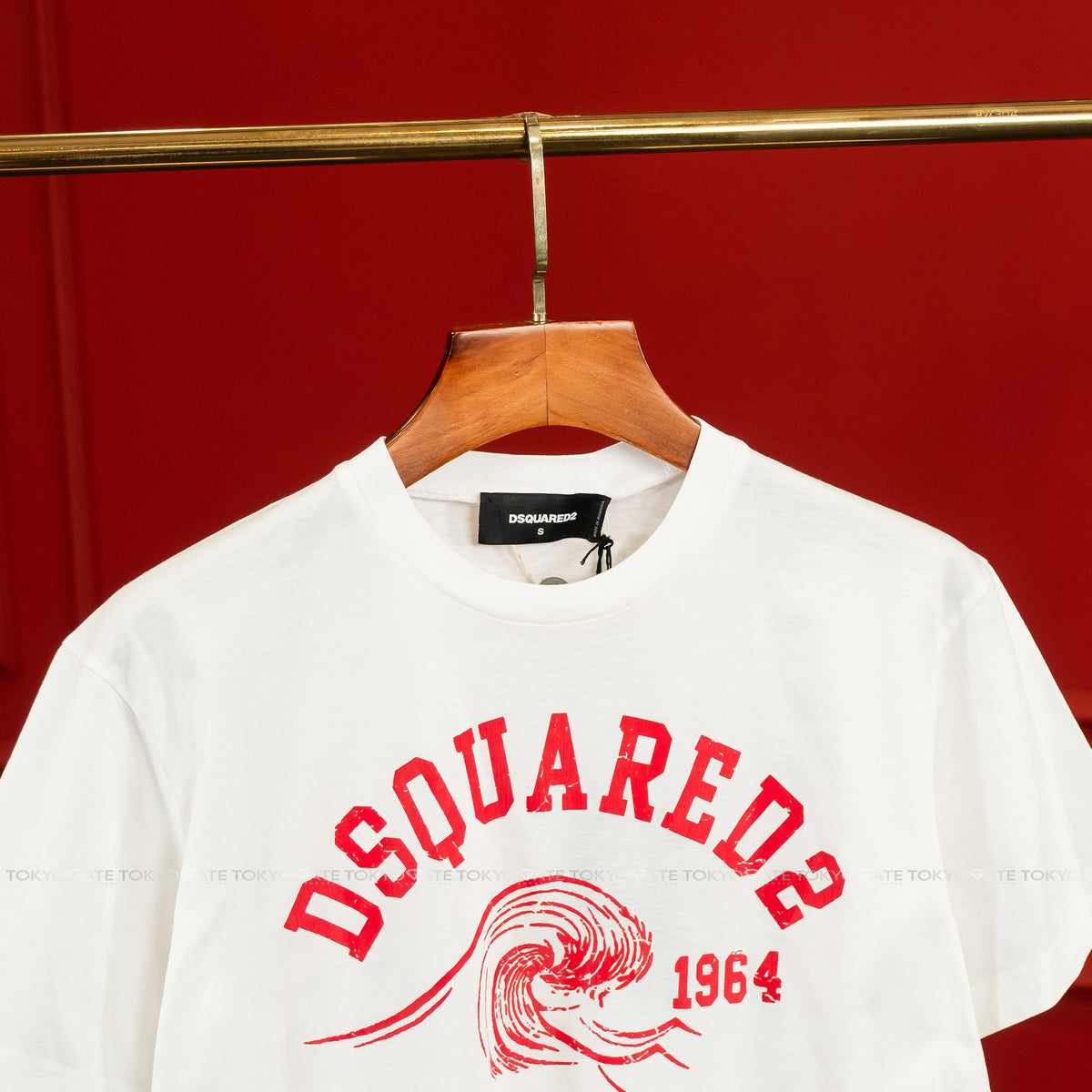 Áo phông Dsquared2 S74GD1087 100 White Regular Fit