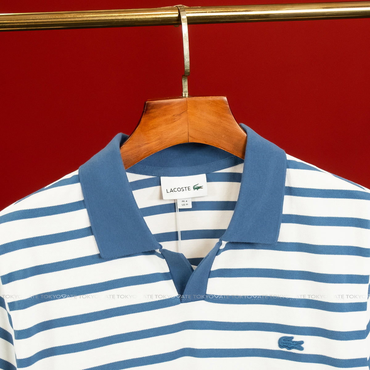Áo polo Lacoste PH486E 776 Contrast Neck Stripe Regular Fit