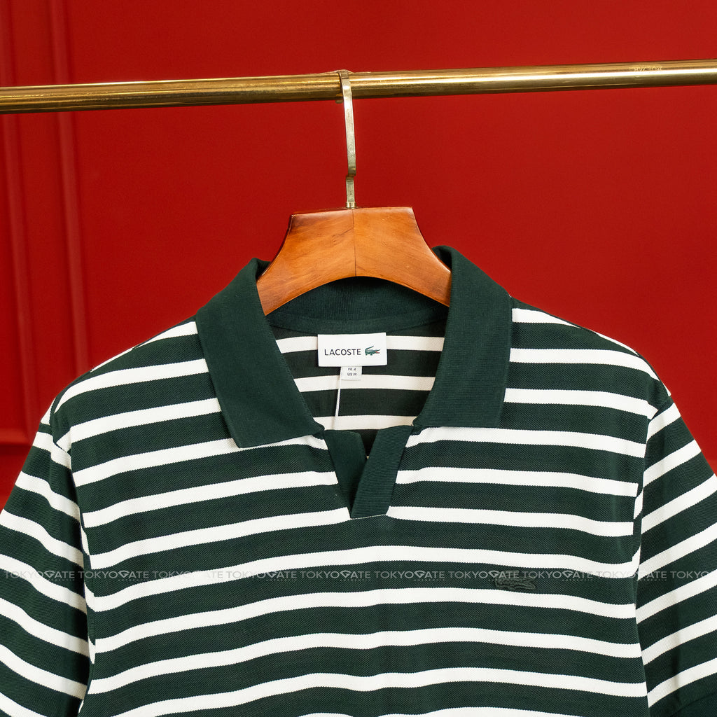 Áo polo Lacoste PH486E AFK Contrast Neck Stripe Regular Fit