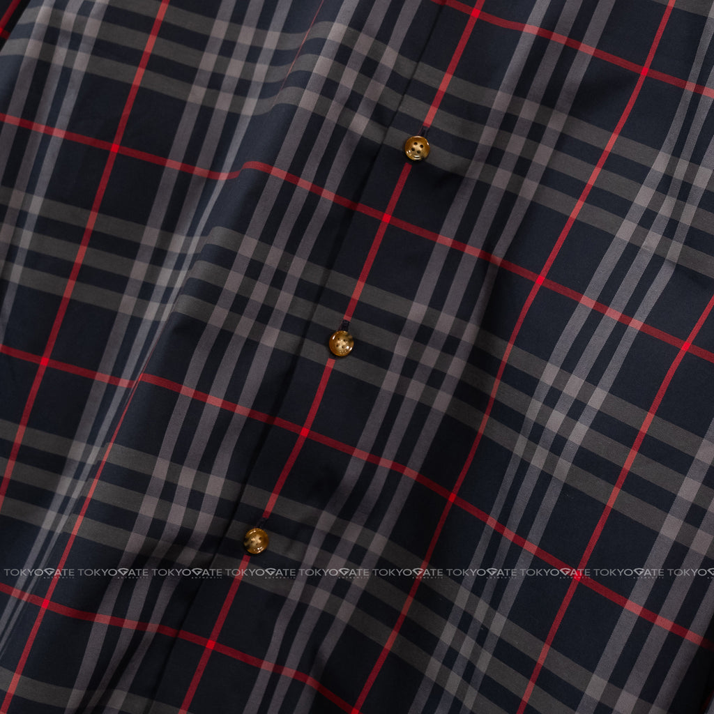 Áo sơ mi Burberry 8084296 Shefford Navy Grey Slim Fit